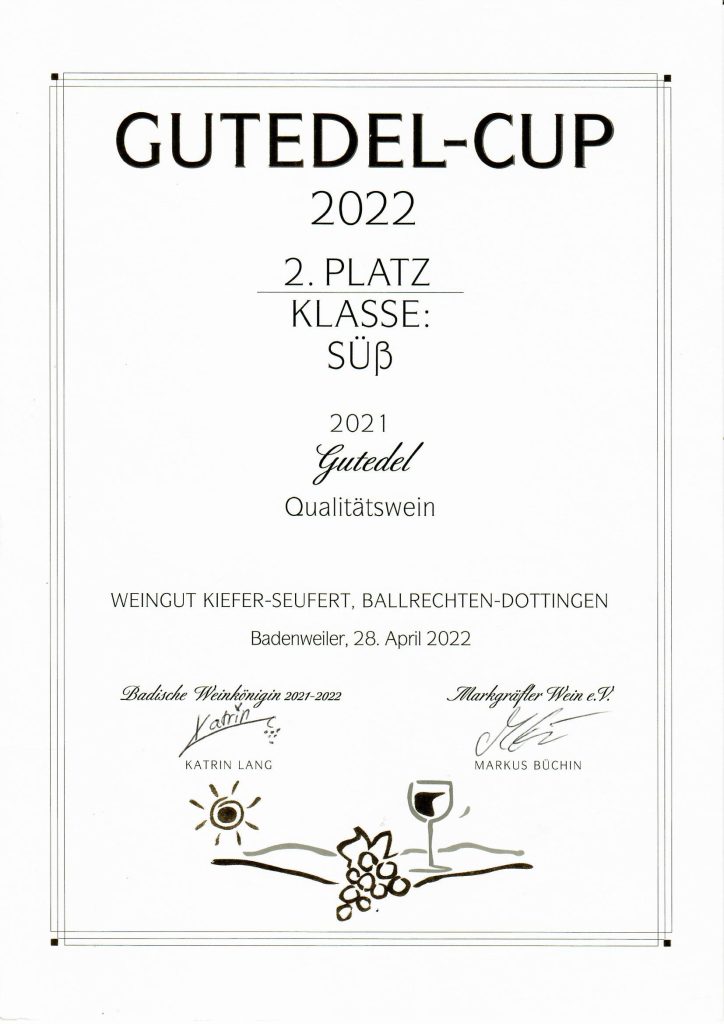 Gutedel Cup_ 2022_2.Platz